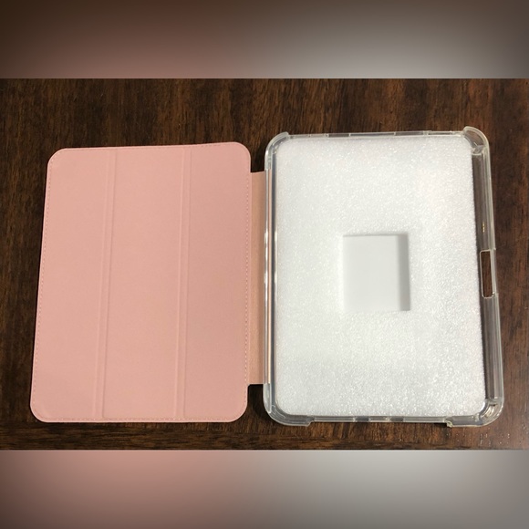 I pad Mini generation 6 Trifold Smart Stand cover and case Gold Rose.8”L X 6” W - Picture 3 of 6